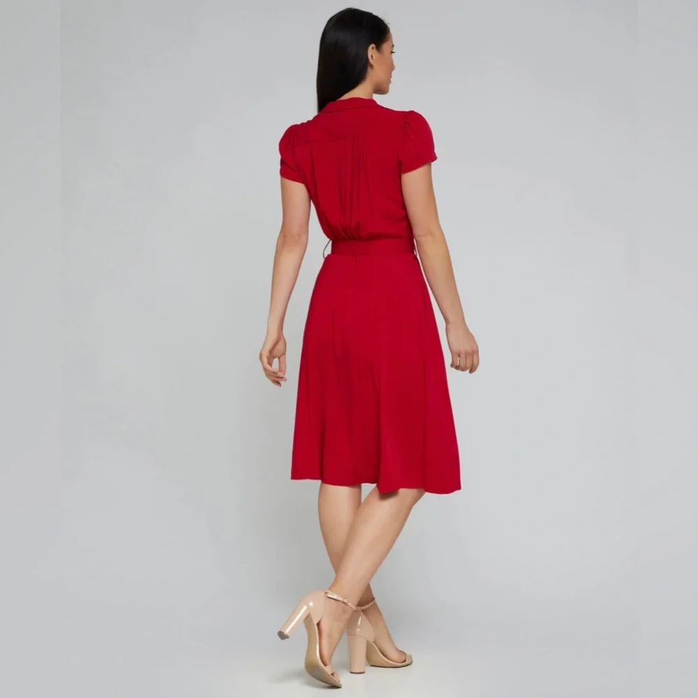 RETROSPEC’D “EVITA” FORTIES RAYON PEARL HABOR DRESS PINUP VINTAGE STYLE - Picture 5 of 13